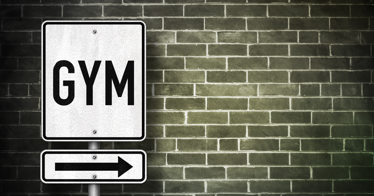 gym sign